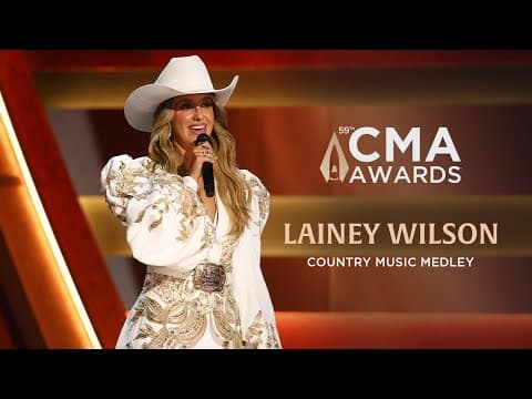 Lainey Wilson Sings a Medley of Iconic Country Songs | Live at CMA Awards 2025